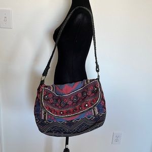 Free People Bohemian Tote Foldover Bag